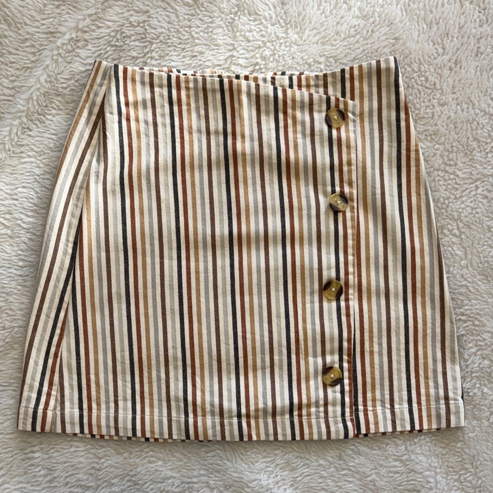 Altar'd State Multi-Striped Mini Skirt